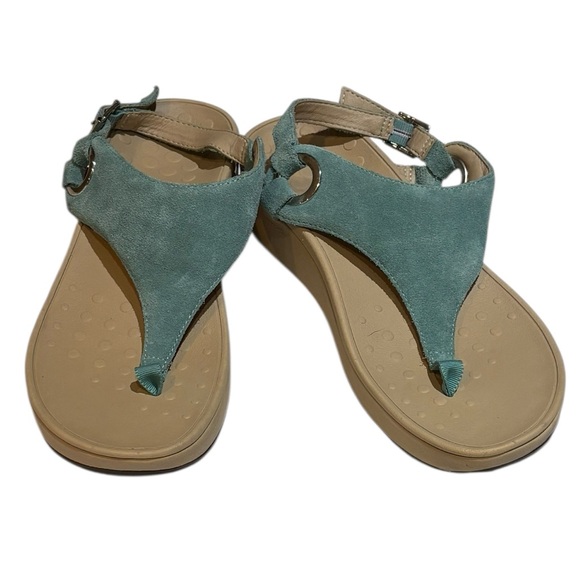 Vionic Jolie Teal and Tan Women's Sandals size 9 - Picture 3 of 10